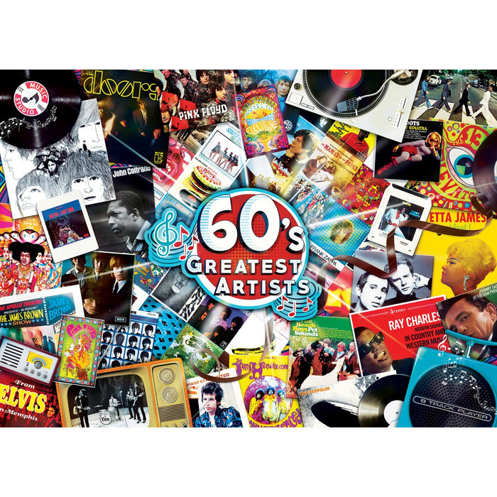 Greatest Hits - 60's Artists 1000 Piece Jigsaw Puzzle - Just $16.99! Shop now at Retro Gaming of Denver