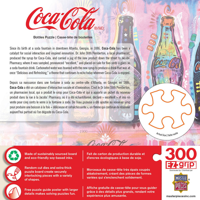 Coca-Cola - Bottles 300 Piece EZ Grip Jigsaw Puzzle - Just $14.99! Shop now at Retro Gaming of Denver