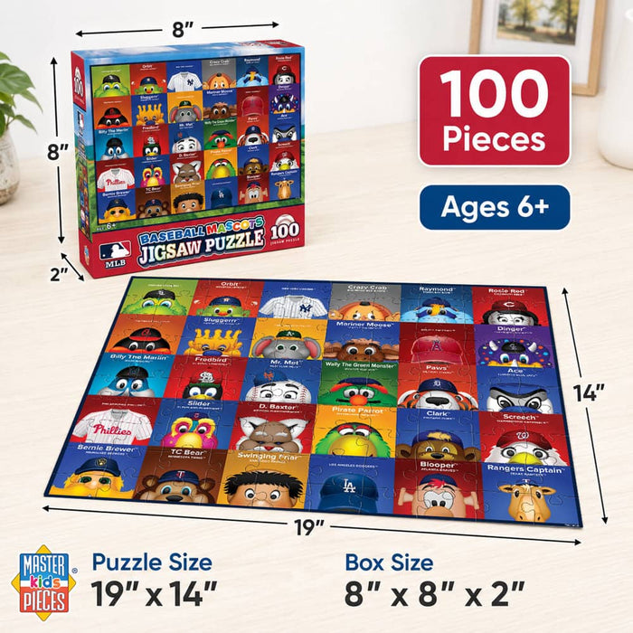 MLB Mascots 100 Piece Jigsaw Puzzle - for just $14.99! 