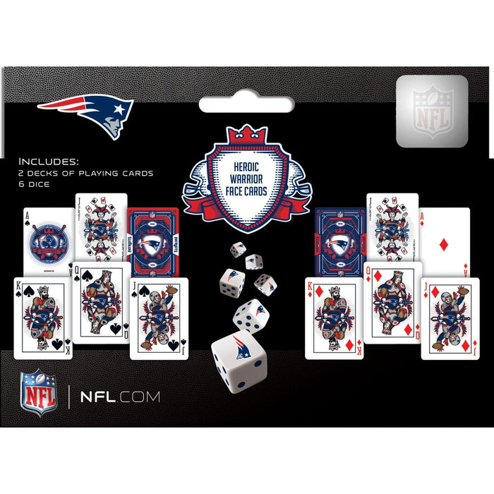 New England Patriots - 2-Pack Playing Cards & Dice Set - for just $19.99! 