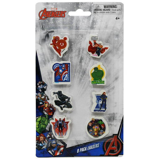 Avengers 8 Pack Eraser on blister card - Just $2.99! Shop now at Retro Gaming of Denver