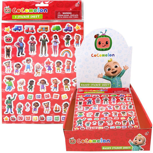 Cocomelon Raised Sticker Sheet - Just $2.99! Shop now at Retro Gaming of Denver