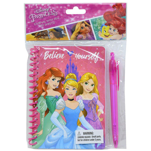 Princess Spiral Notebook with Pen in Poly Bag with Header 50 Sheets - Premium Arts & Crafts - Just $2.99! Shop now at Retro Gaming of Denver
