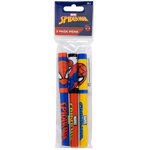 Spiderman 3 Pack Pens in Poly Bag - Premium Arts & Crafts - Just $2.99! Shop now at Retro Gaming of Denver