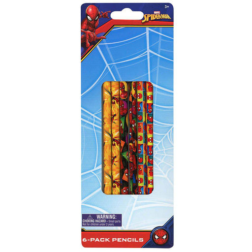 Spiderman 6 Pack Pencil on blister - Premium Arts & Crafts - Just $2.99! Shop now at Retro Gaming of Denver