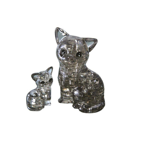 3D Crystal Puzzle - Black Cat and Kitten - Just $14.99! Shop now at Retro Gaming of Denver