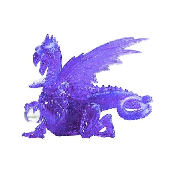 3D Crystal Puzzle Deluxe - Purple Dragon - Just $21.99! Shop now at Retro Gaming of Denver