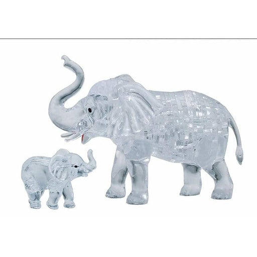 3D Crystal Puzzle - Elephant & Baby - Just $14.99! Shop now at Retro Gaming of Denver