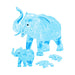 3D Crystal Puzzle - Elephant/Baby (blue) - Just $14.99! Shop now at Retro Gaming of Denver