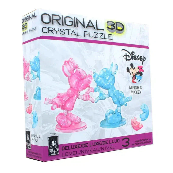 3D Crystal Puzzle - Mickey & Minnie Heart Hands (pink/blue) - Just $27.99! Shop now at Retro Gaming of Denver