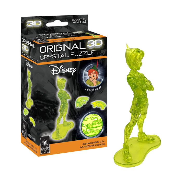 3D Crystal Puzzle - Peter Pan (green) - Just $10! Shop now at Retro Gaming of Denver