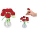 3D Crystal Puzzle - Red Roses in a Vase - Just $14.99! Shop now at Retro Gaming of Denver