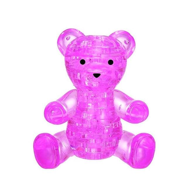 3D Crystal Puzzle - Teddy Bear Pink - Just $12.99! Shop now at Retro Gaming of Denver