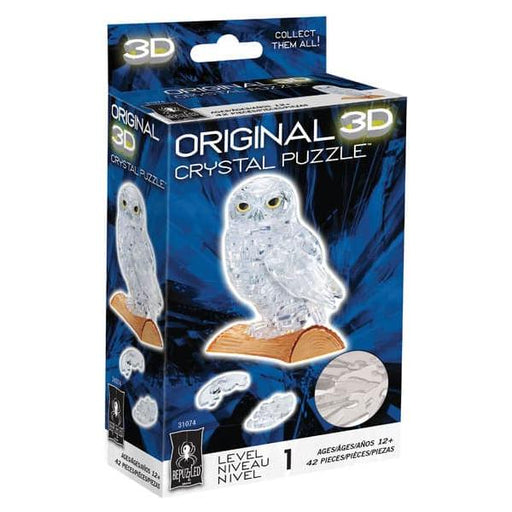 3D Crystal Puzzle - White Owl - Just $14.99! Shop now at Retro Gaming of Denver