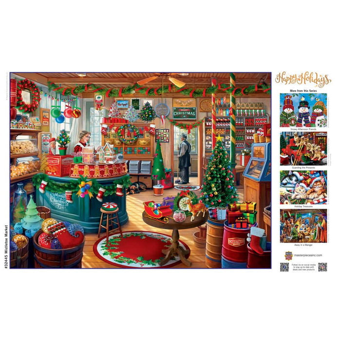 Happy Holidays - Mistletoe Market 300 Piece EZ Grip Jigsaw Puzzle - for just $14.99! 