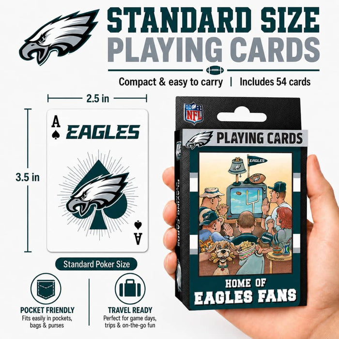 Philadelphia Eagles Fan Deck Playing Cards - 54 Card Deck - for just $7.99! 