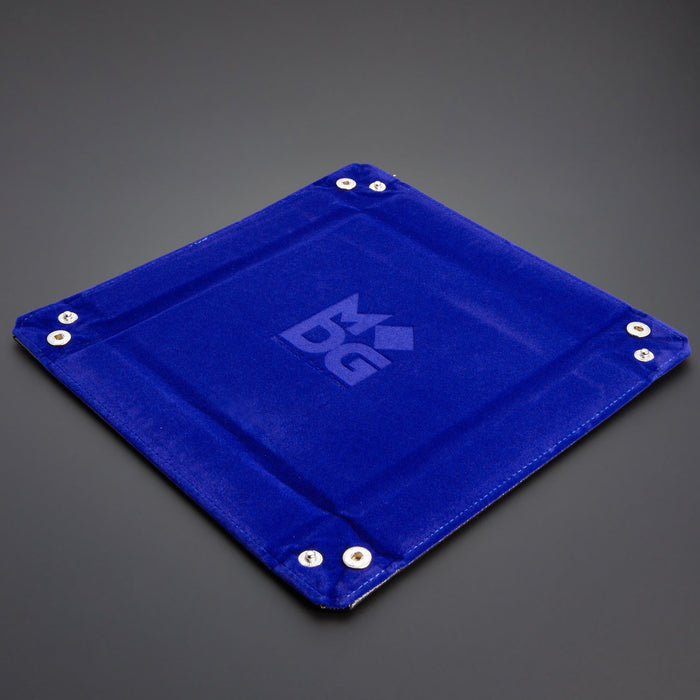 Metallic Dice Games Velvet Folding Dice Tray with Leather Backing 10" x 10" - for just $15.99! 