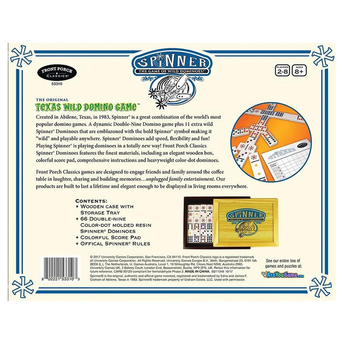 Spinner: The Game of Wild Dominoes - Front Porch Classics Edition - for just $45! 