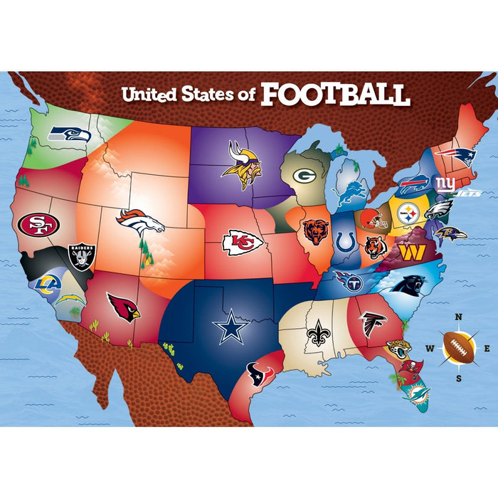 NFL - League Map 500 Piece Jigsaw Puzzle - for just $16.99! 
