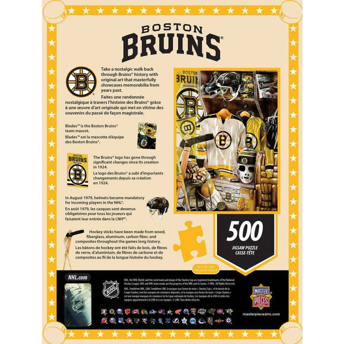 Boston Bruins - Locker Room 500 Piece Jigsaw Puzzle - for just $16.99! 