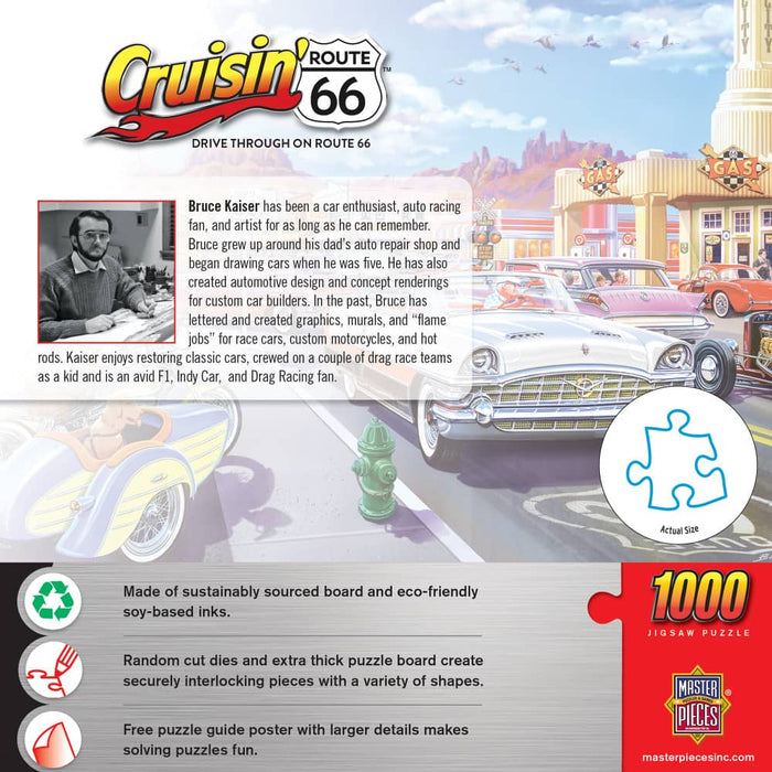 Cruisin' Route 66 - Drive Through on Route 66 1000 Piece Jigsaw Puzzle - for just $16.99! 