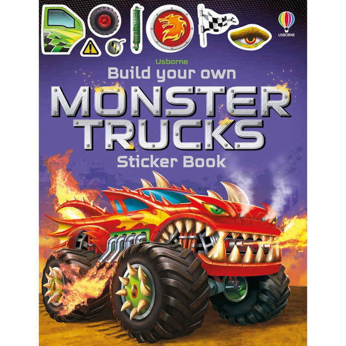 Build Your Own Monster Trucks Sticker Book - Just $9.99! Shop now at Retro Gaming of Denver