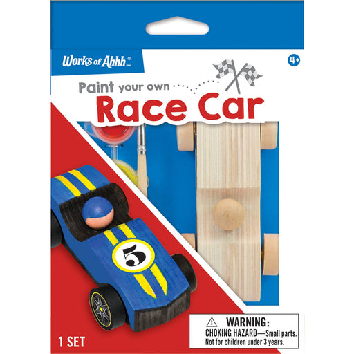 Race Car Wood Craft & Paint Kit - Just $7.99! Shop now at Retro Gaming of Denver