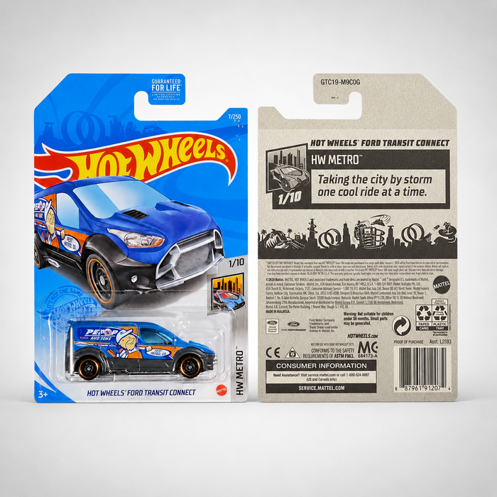 Hot Wheels Ford Transit Connect | Metro Series 1/10 - 7/250 - for just $1.99! 
