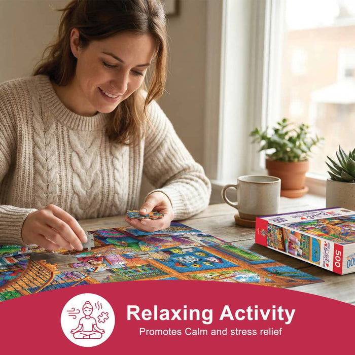Home Sweet Home - Hobby Time 500 Piece Jigsaw Puzzle - for just $14.99! 