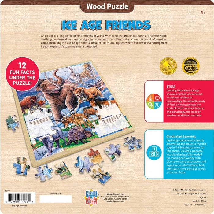 Wood Fun Facts - Ice Age Friends 48 Piece Wood Jigsaw Puzzle - for just $14.99! 