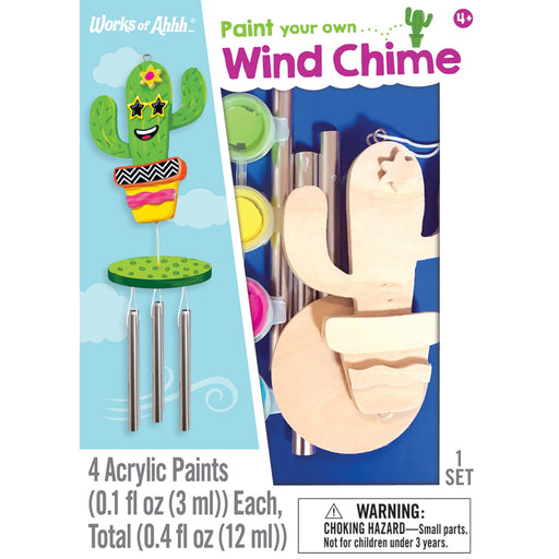 Cactus Wind Chime Wood Craft & Paint Kit - Just $7.99! Shop now at Retro Gaming of Denver