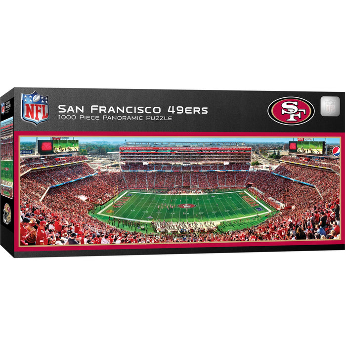 San Francisco 49ers - 1000 Piece Panoramic Jigsaw Puzzle - Center View - Just $19.99! Shop now at Retro Gaming of Denver