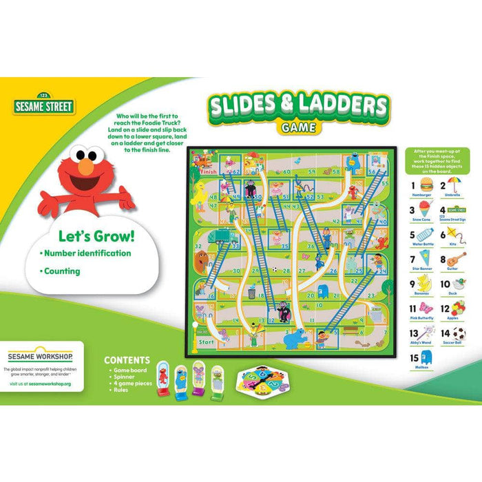 Sesame Street Playground Fun - Slides & Ladders Board Game - for just $16.99! 