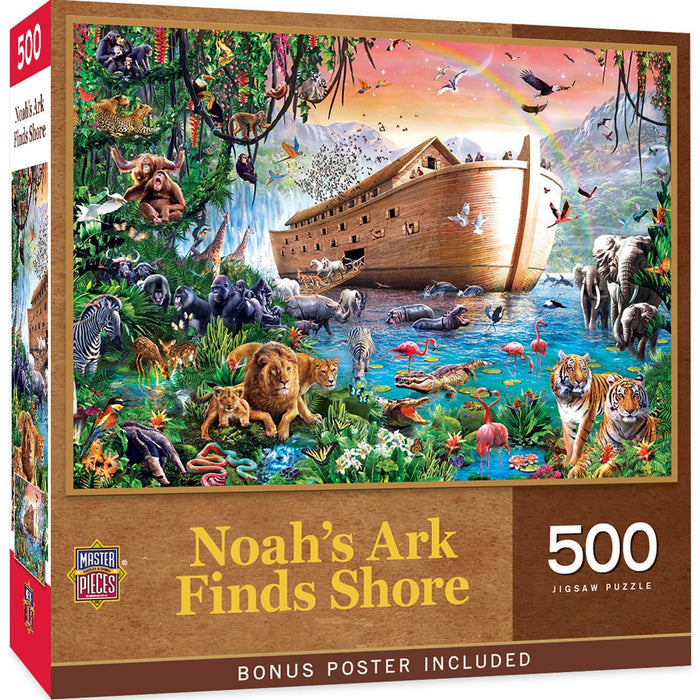 Noah's Ark Finds Shore 500 Piece Jigsaw Puzzle - for just $14.99! 