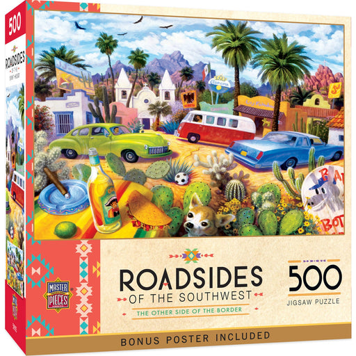 Roadsides of the Southwest - Other Side of the Border 500 Piece Jigsaw Puzzle - Just $14.99! Shop now at Retro Gaming of Denver