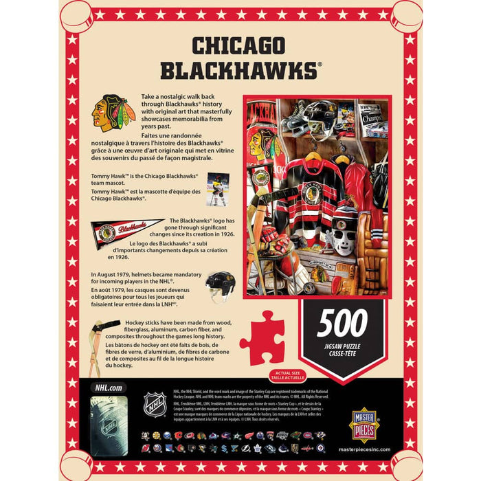Chicago Blackhawks - Locker Room 500 Piece Jigsaw Puzzle - for just $16.99! 