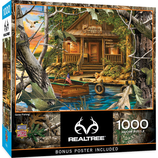 Realtree - Gone Fishing 1000 Piece Jigsaw Puzzle - Just $16.99! Shop now at Retro Gaming of Denver