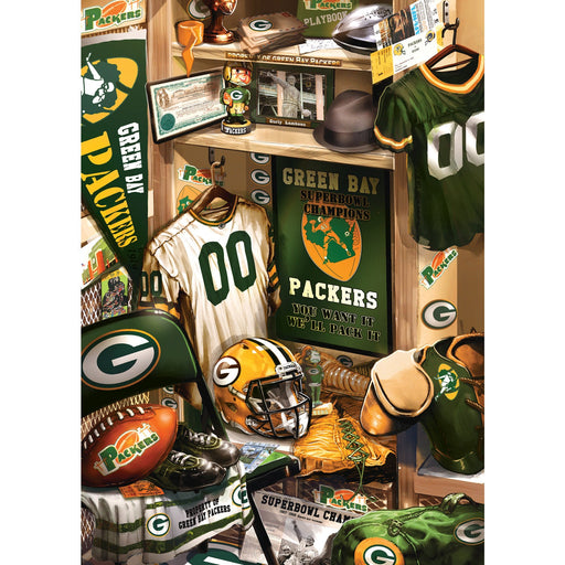 Green Bay Packers - Locker Room 500 Piece Jigsaw Puzzle - Just $16.99! Shop now at Retro Gaming of Denver