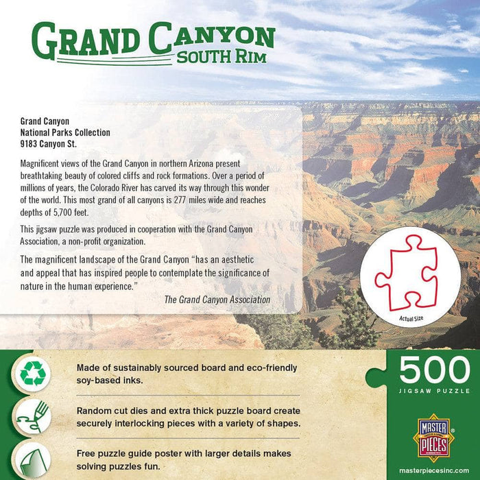 Grand Canyon South Rim 500 Piece Jigsaw Puzzle - for just $14.99! 