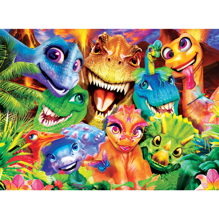 Selfies - Dinosaur Chums 200 Piece Jigsaw Puzzle - Just $12.99! Shop now at Retro Gaming of Denver