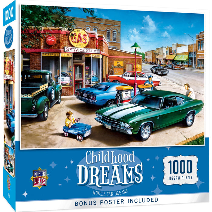 Childhood Dreams - Muscle Car Dreams 1000 Piece Jigsaw Puzzle - Just $16.99! Shop now at Retro Gaming of Denver