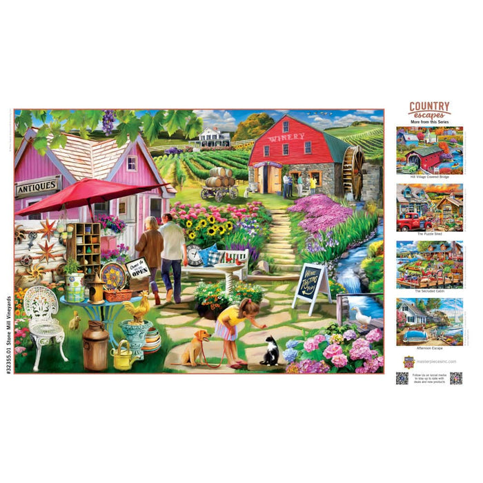 Country Escapes - Stone Mill Vineyards 500 Piece Jigsaw Puzzle - for just $14.99! 