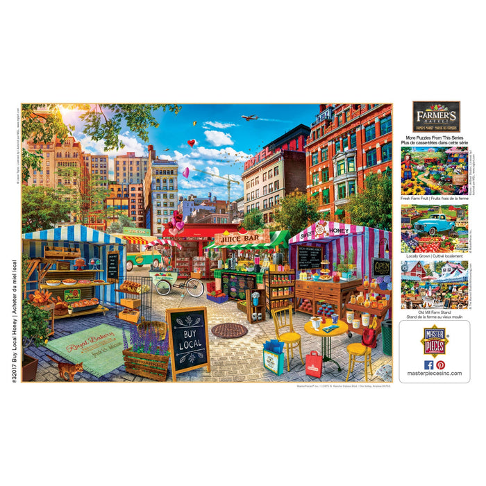 Farmer's Market - Buy Local Honey 750 Piece Jigsaw Puzzle - Just $14.99! Shop now at Retro Gaming of Denver