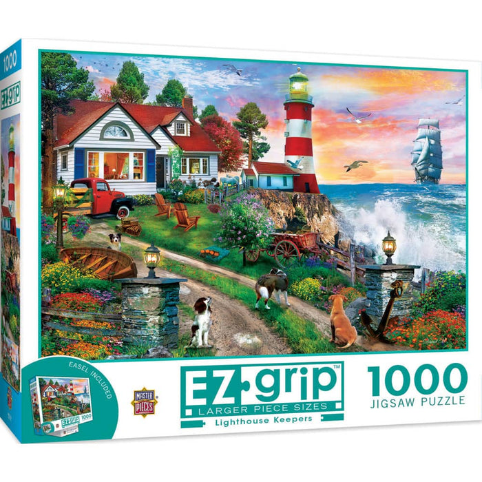 EZ Grip - Lighthouse Keepers 1000 Piece Jigsaw Puzzle - for just $19.99! 