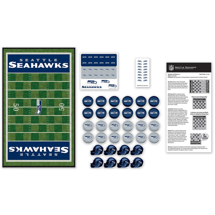 Seattle Seahawks Checkers Board Game - Just $19.99! Shop now at Retro Gaming of Denver