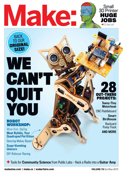 Make: Magazine, Volume 70 - Print - for just $14.99! 