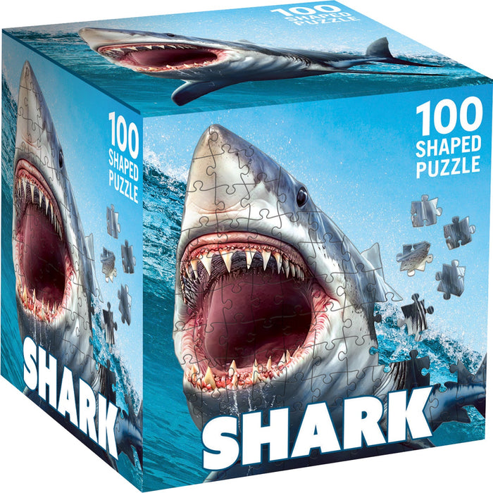 Shark 100 Piece Shaped Jigsaw Puzzle - Just $7.99! Shop now at Retro Gaming of Denver