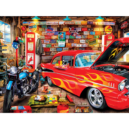 Wheels - Retro Garage 750 Piece Jigsaw Puzzle - Just $14.99! Shop now at Retro Gaming of Denver