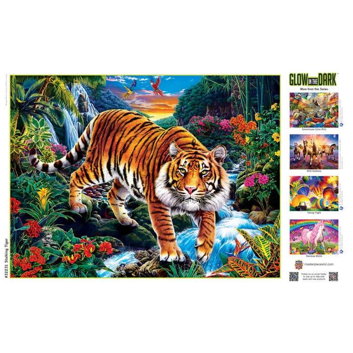 Glow in the Dark - Stalking Tiger 300 Piece EZ Grip Jigsaw Puzzle - for just $14.99! 