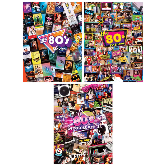 Decades - The 80's 500 Piece Jigsaw Puzzles 3-Pack - for just $24.99! 